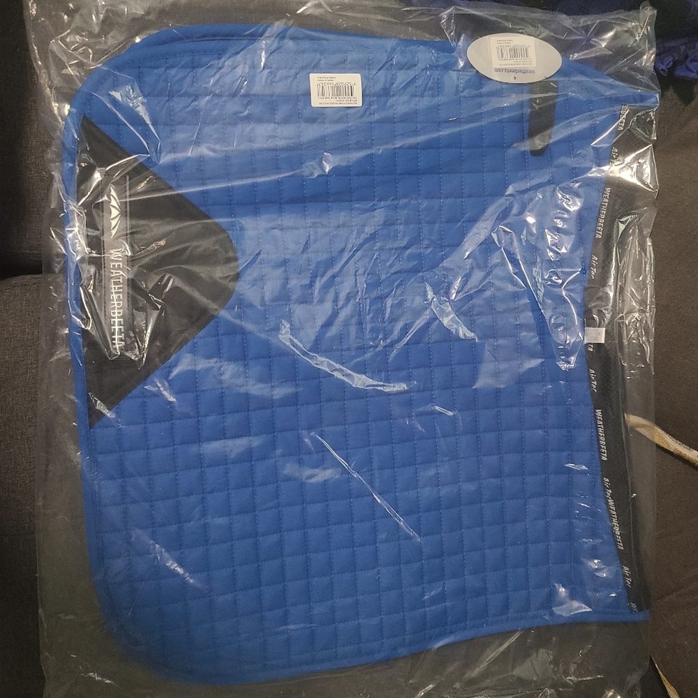 Royal blue dressage pad